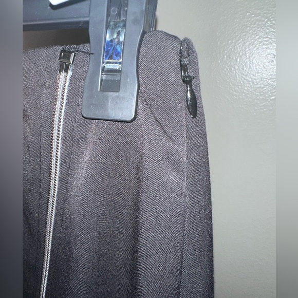 The Limited Black Pencil Skirt with Silver Asymmetrical Zipper - Picture 5 of 5